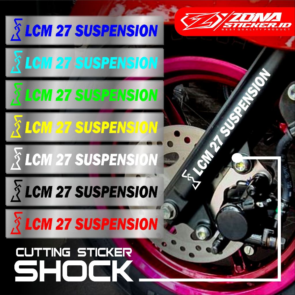 Sticker Motor LCM 27 Suspension Sticker shock lcm 27 suspension seal shock lcm 27 suspension
