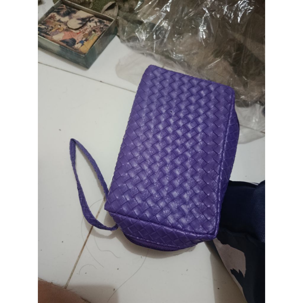 dompet coin lipat panjang kecil klip pocket hp hati cadbury