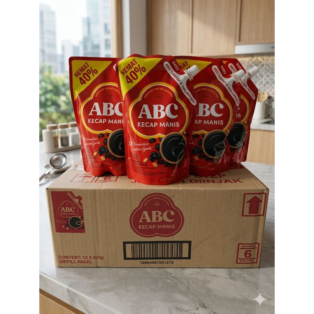 Kw1store - 1/4 karton (3bks) Kecap manis ABC 825g dan 685g