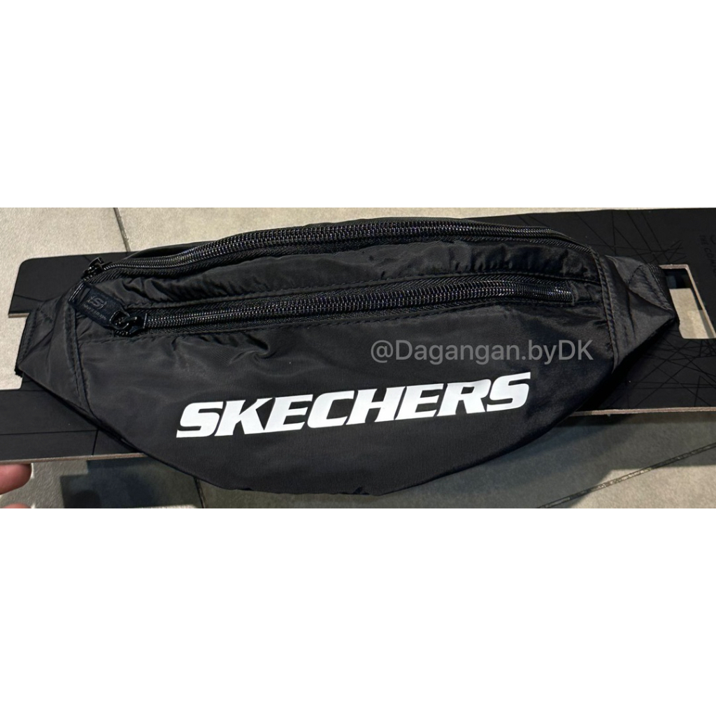 Tas Waistbag Skechers Bag Original 100% Full Hitam