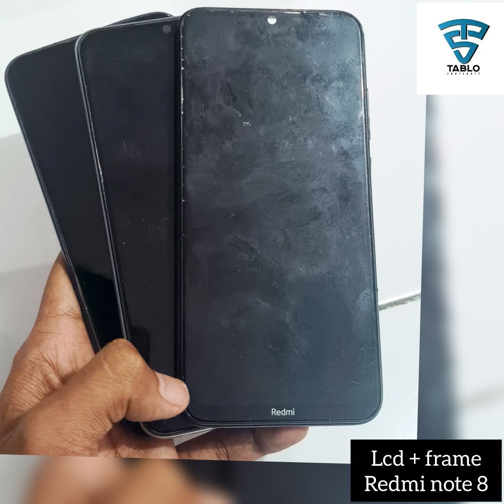 Lcd plus frame Redmi note 8 minus