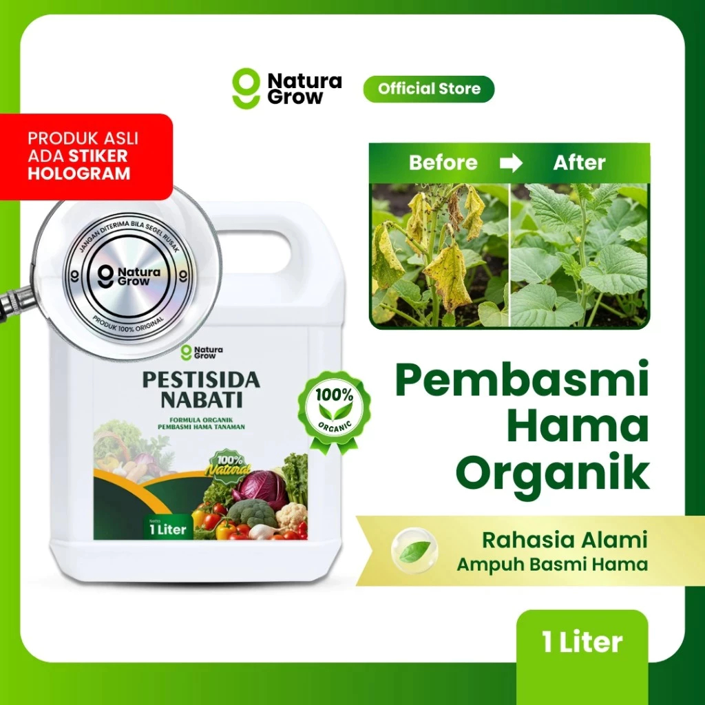 Naturagrow - Pestisida Nabati Organik 3in1 1 Liter Formula Pekat | Insektisida Fungisida Bakterisida