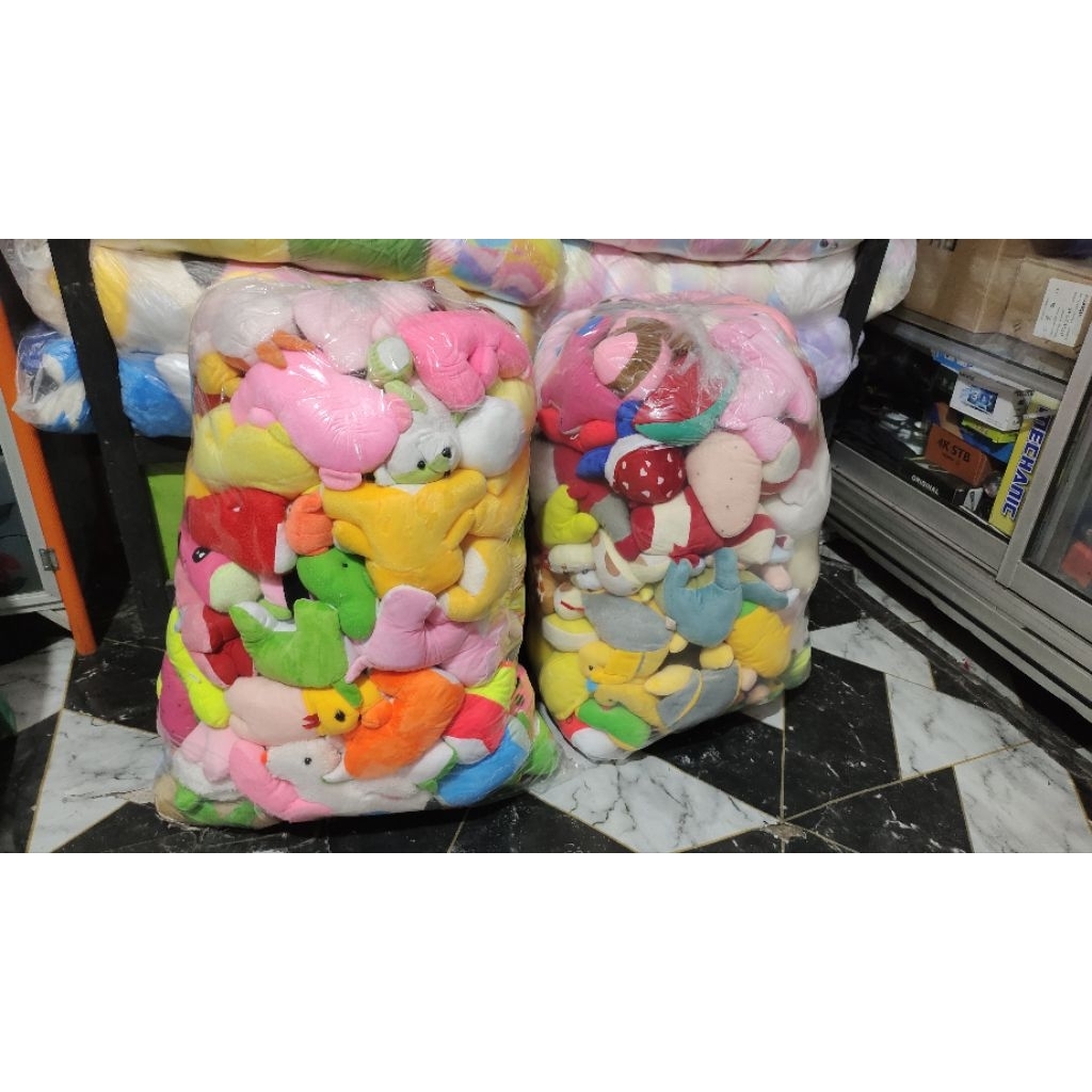 Boneka Mesin Capit 1 Ball Isi 100