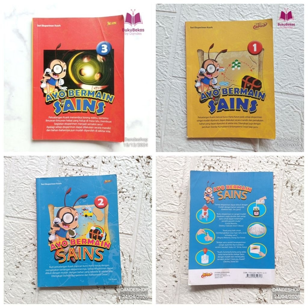 Seri Eksperimen Kuark - Ayo Bermain Sains - Buku Pengetahuan Anak Bekas Preloved