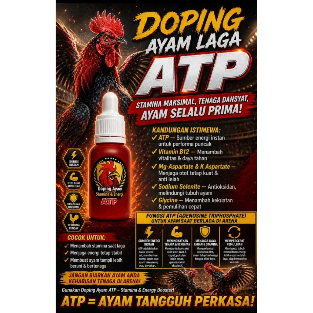 Doping ayam laga ATP/ ayam Bangkok/termurah