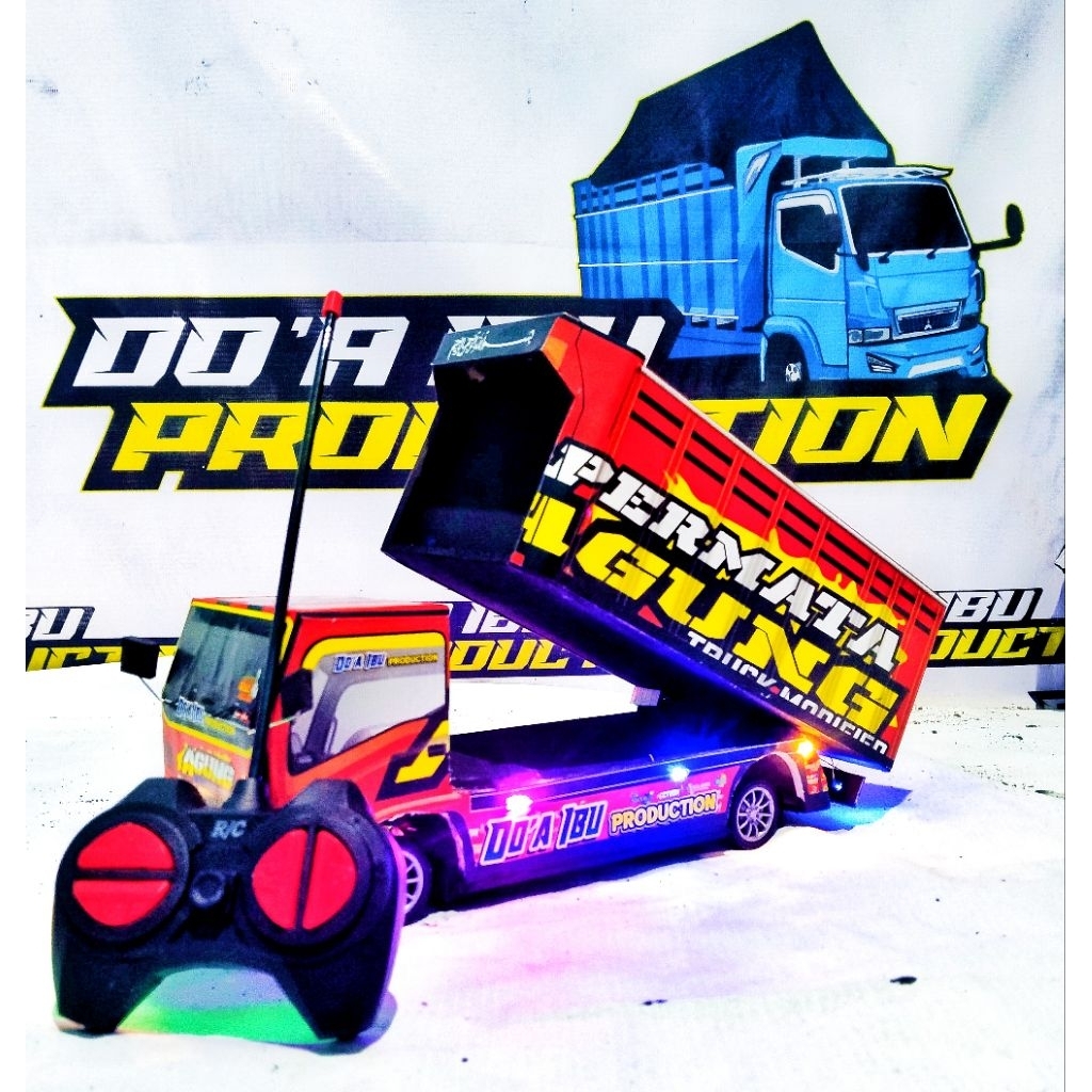 COD MURAH MINIATUR TRUK OLENG REMOT RC BATRI BISA DI CAS