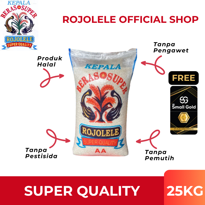 BERAS ROJOLELE Link Custom Order 40KG, 50KG, 60KG, 80KG, 100KG | Beras Pulen