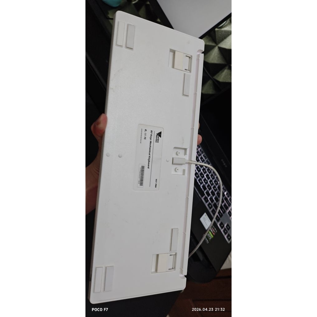 VortexSeries VX7 Pro White TKL Mechanical Keyboard wired Type-C Brown switch
