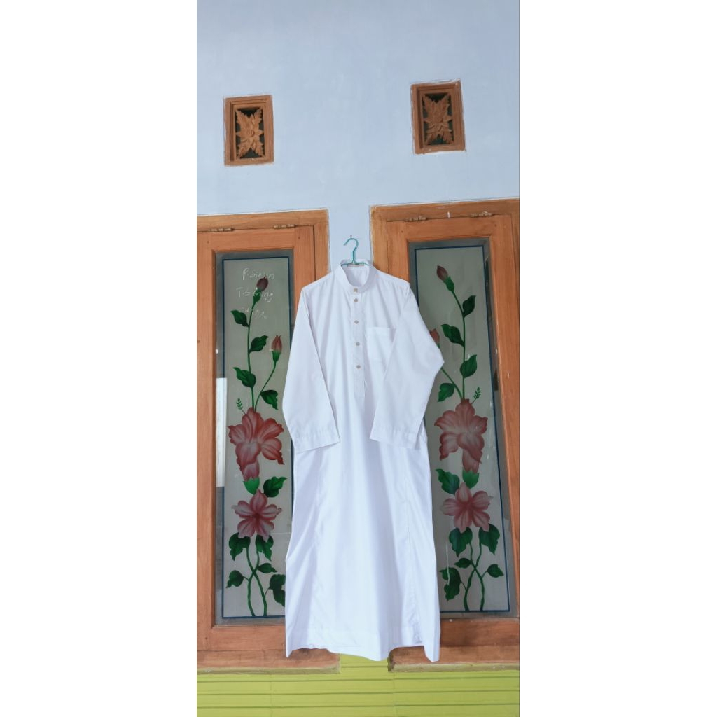 GAMIS PRIA PUTIH PL BRAND ALLEBAS 3
