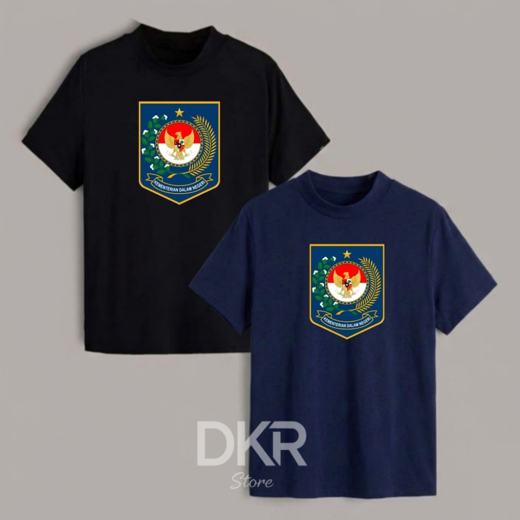 Kaos KEMENDAGRI Baju Tshirt KEMENDAGRI Kaos Oblong KEMENDAGRI uk S - 3XL
