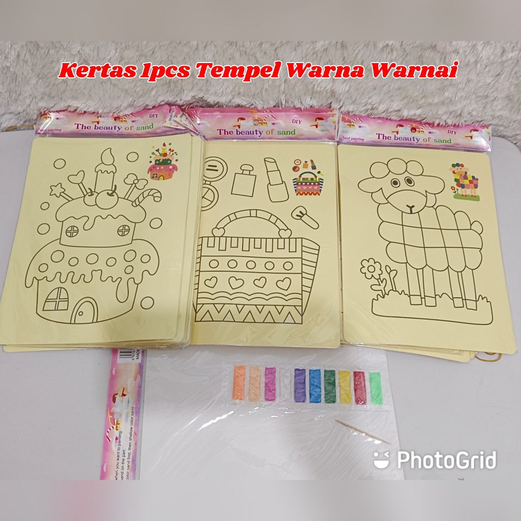 Mewarnai Pasir/Edukasi Mainan Anak Mewarnai Pasir