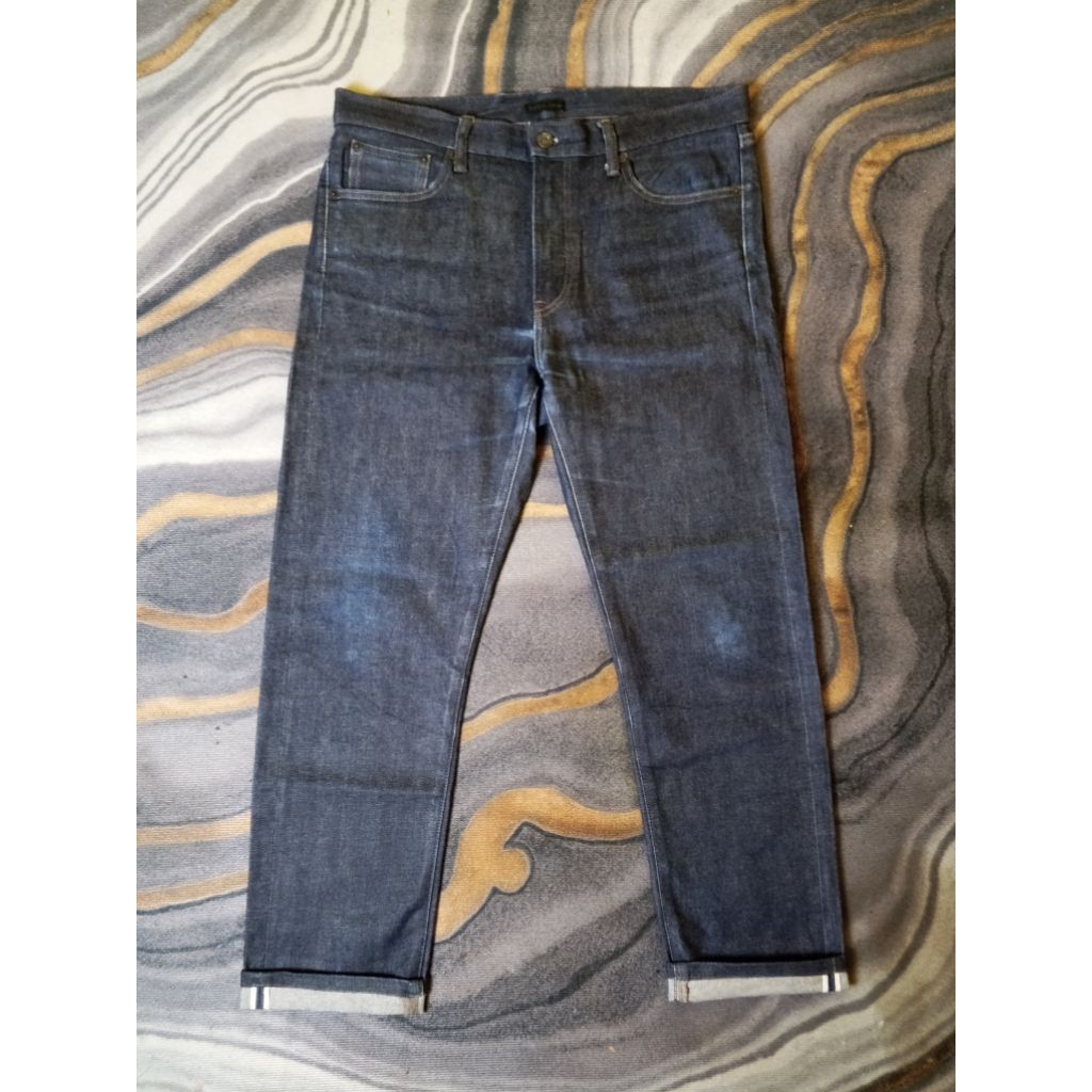 Celana Panjang Jeans Uniqlo Selvedge Denim Second Original