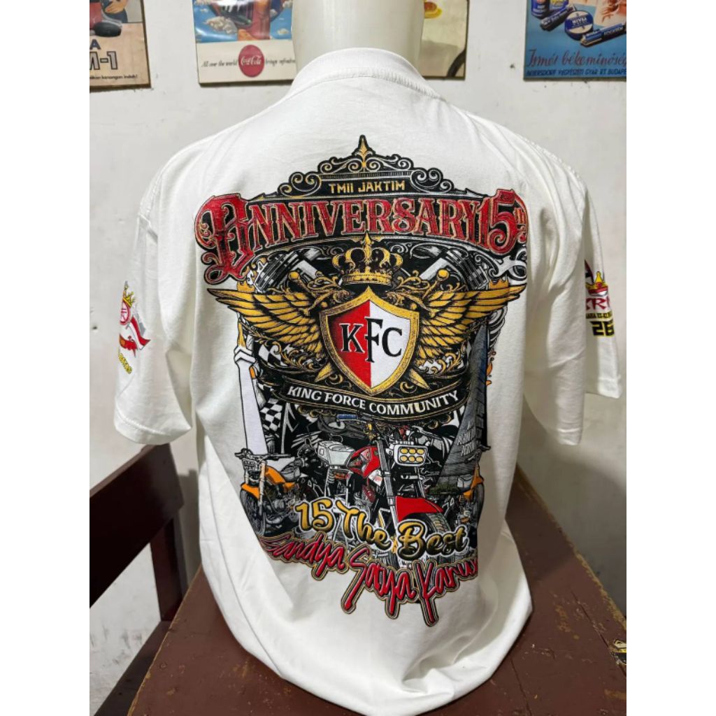 Kaos KFC, Kaos rx-king original 100%, Kaos anniversary 15th KFC original 100%
