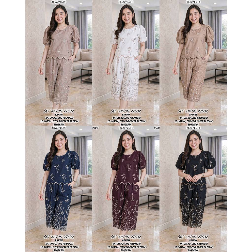 Setelan 27632 Set Katun Bolong Premium - KCB