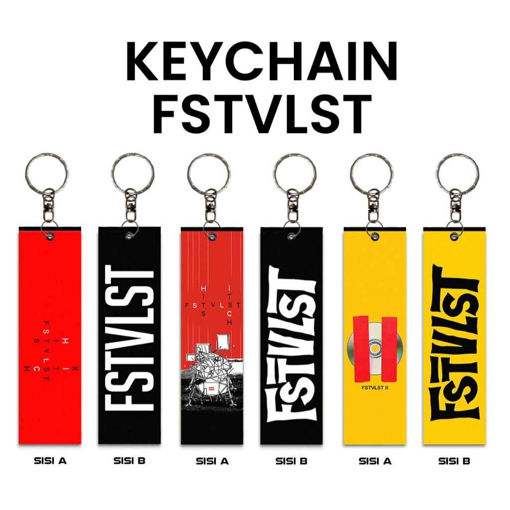 Gantungan kunci Fstvlst + bonus stiker