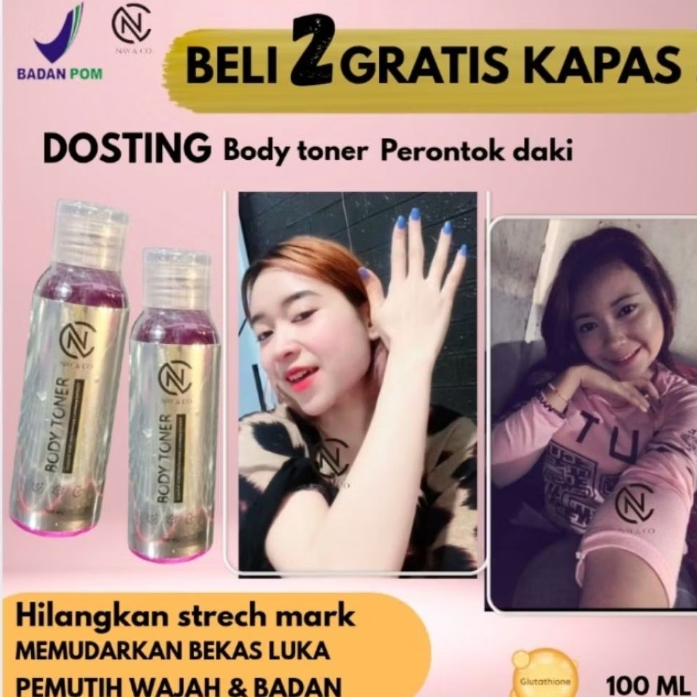 TONER TERMURAH BPOM NC Toner badan hitam strong ( arbutin + aha ) toner kelupas
