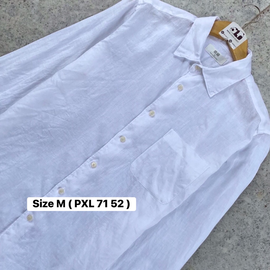 Kemeja Putih Linen Uniqlo