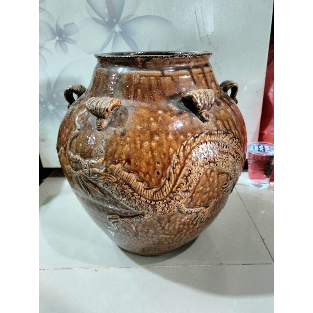 Guci kuno China Naga keramik temuan t.31cman