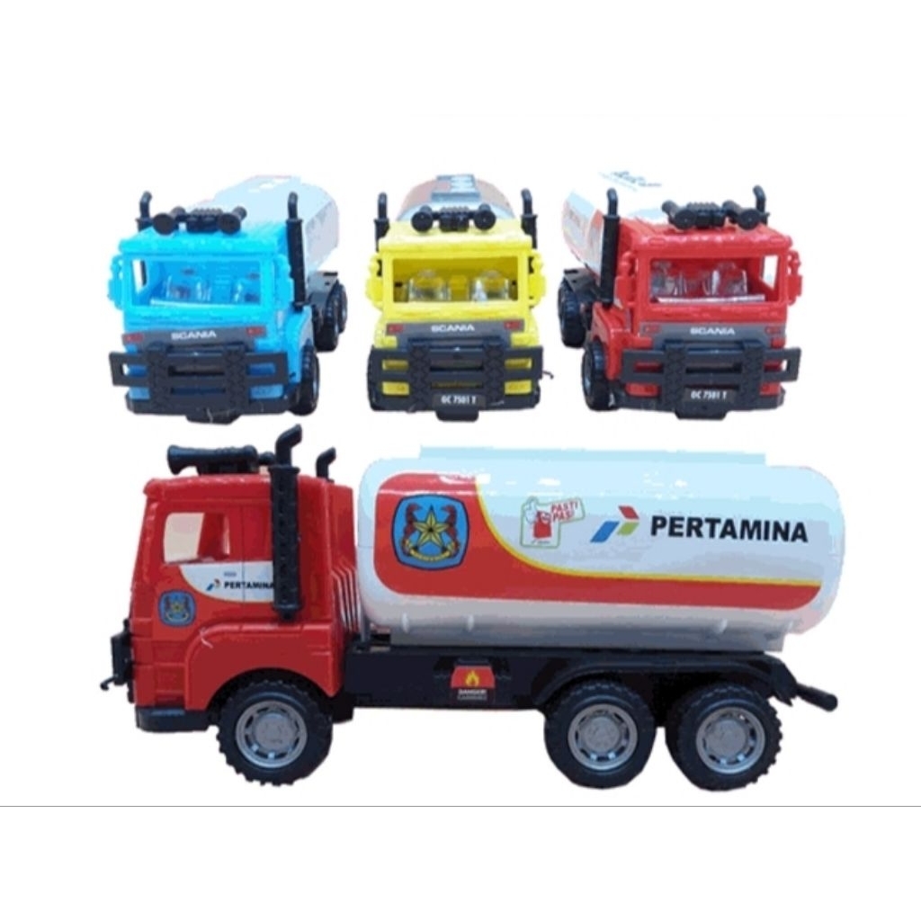 Mainan Anak Mobil Truk Model Tangki Pertamina/Shell