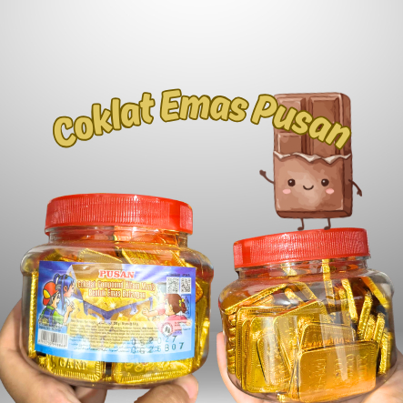 COKLAT EMAS PUSAN | COKLAT ANTUM | COKLAT BENTUK EMAS | COKLAT BENTUK LOGAM MULIA | COKLAT LM
