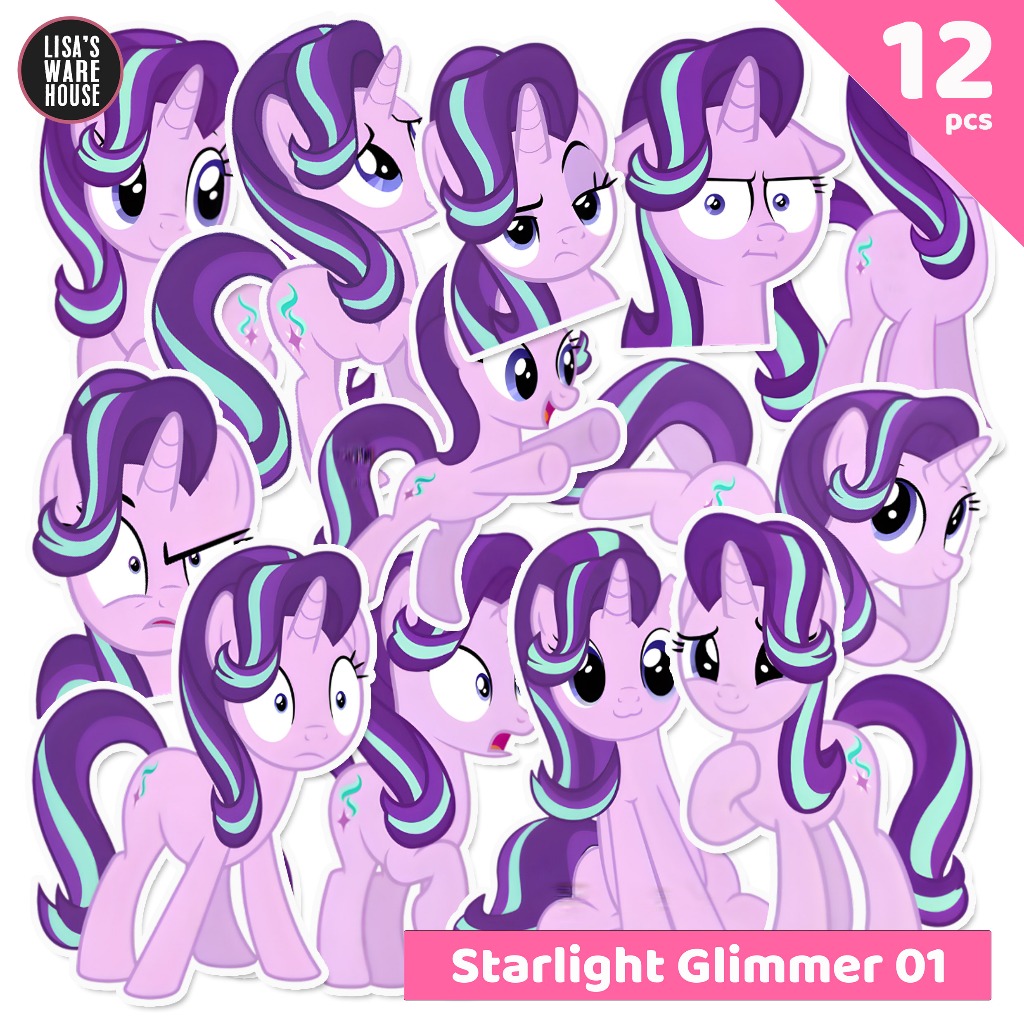 12 PCS Sticker My Little Pony : Starlight Glimmer Volume 01