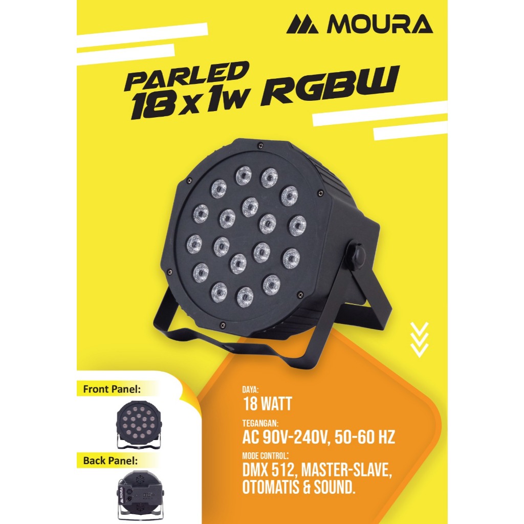 ParLED 18 Mata,18 x 1w RGBW
