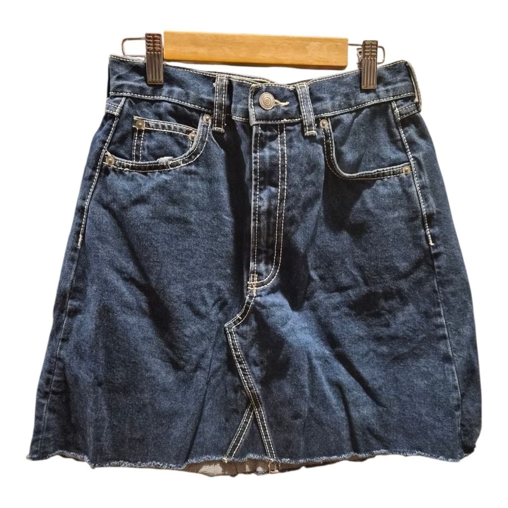Zara Woman premium denim mini skirt