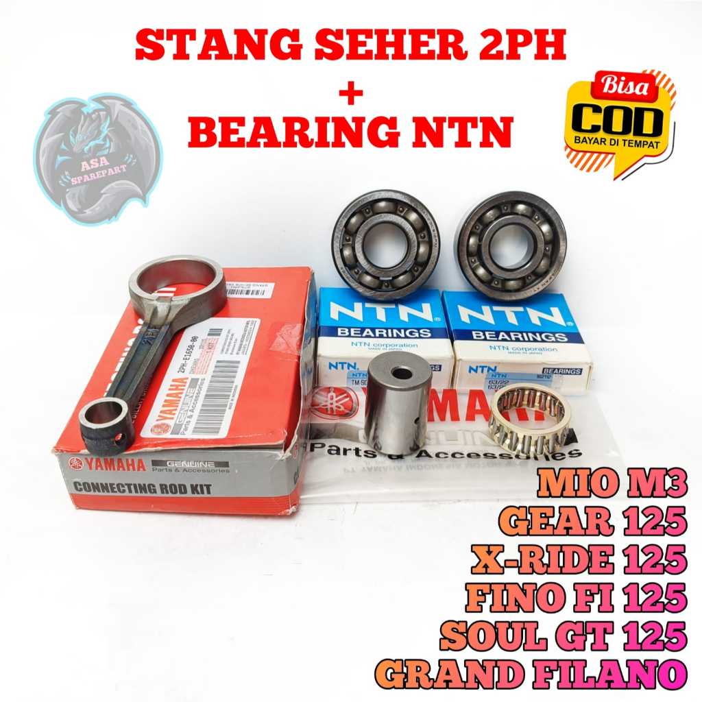 Stang Seher Set Bearing 2PH Motor Yamaha Mio M3 , Gear 125 , X-ride 125 , Fino FI 125 , Soul GT 125 