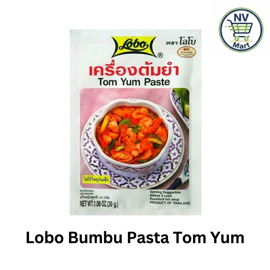 Lobo Tom Yum Paste 30g - Bumbu Pasta Tom Yam Thailand Import