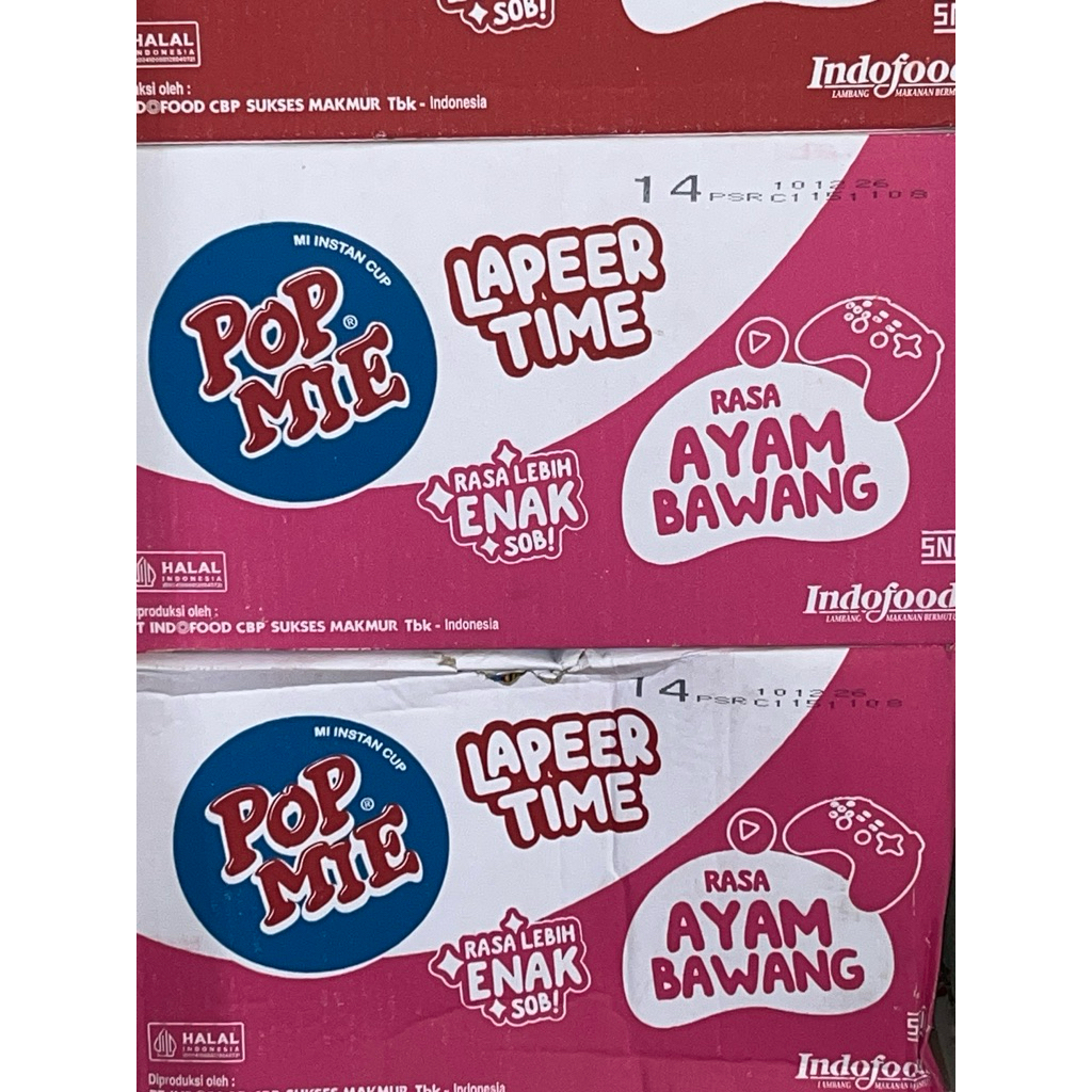 pop mie cup 1 karton