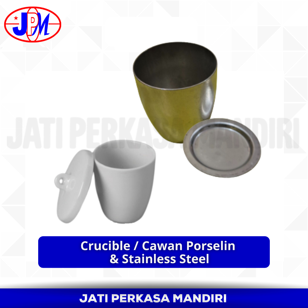Crucible / Cawan Porselin & Stainless Steel Laboratorium