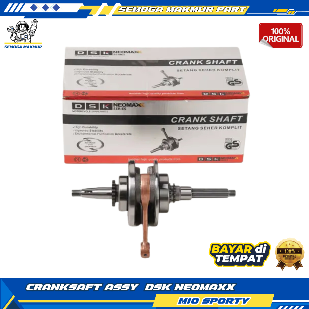 CRANK SAFT ASSY ASKRUK ASSY DSK NEOMAXX MIO SPORTY MIO SOUL