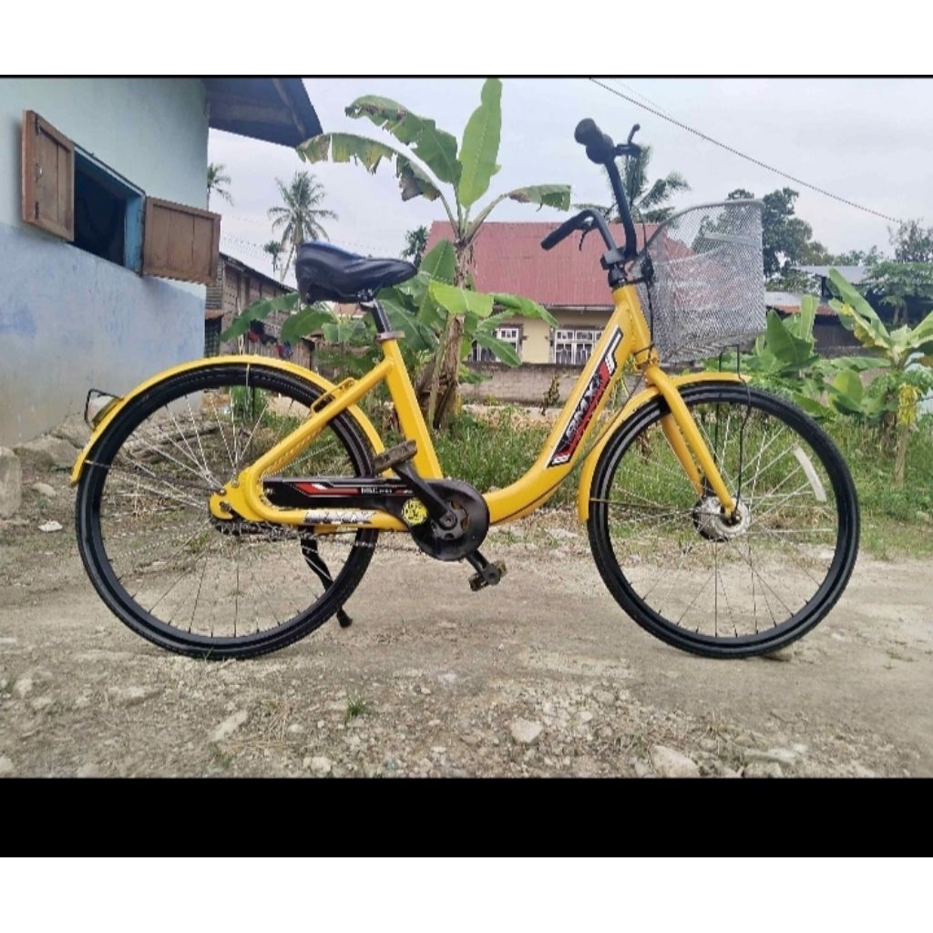 city bike  forward bahan Alloy bekas merek cuman stiker