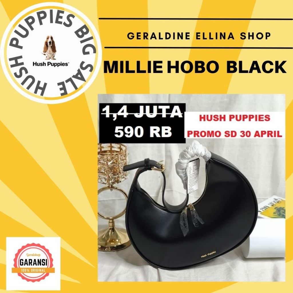 Tas Hush Puppies shoulder bag sale original seri MILLIE HOBO