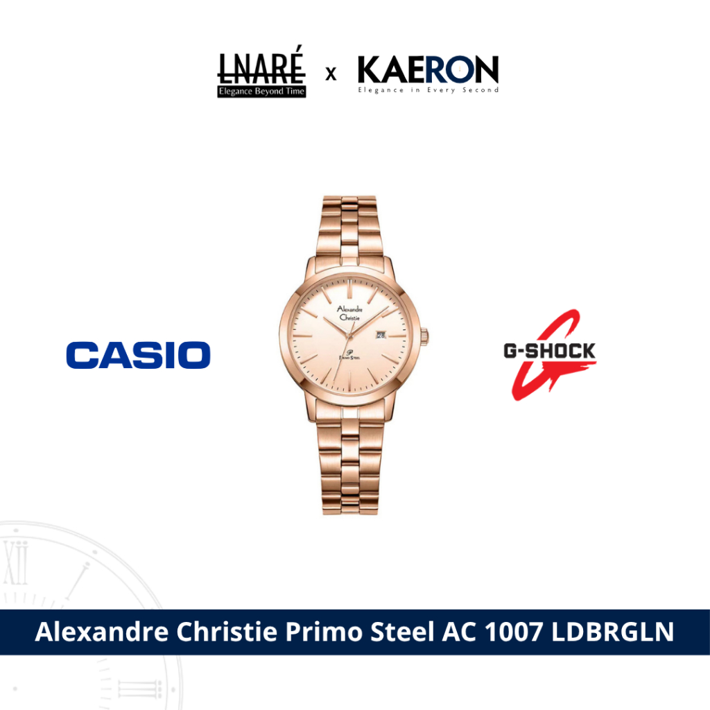 Jam Tangan Wanita Alexandre Christie Primo Steel AC 1007 LDBRGLN
