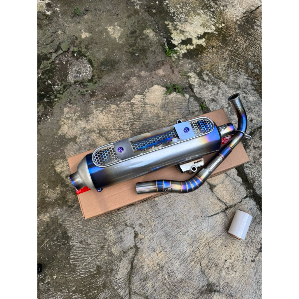 knalpot kondoman blue olympus original