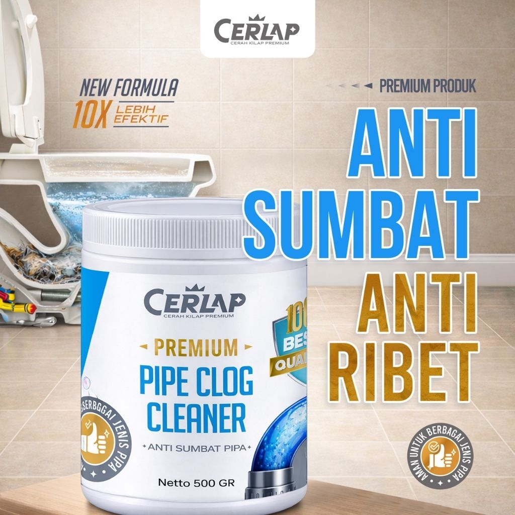 Anti Sumbat Pipa Saluran Air Kamar Mandi Westafel Ampuh