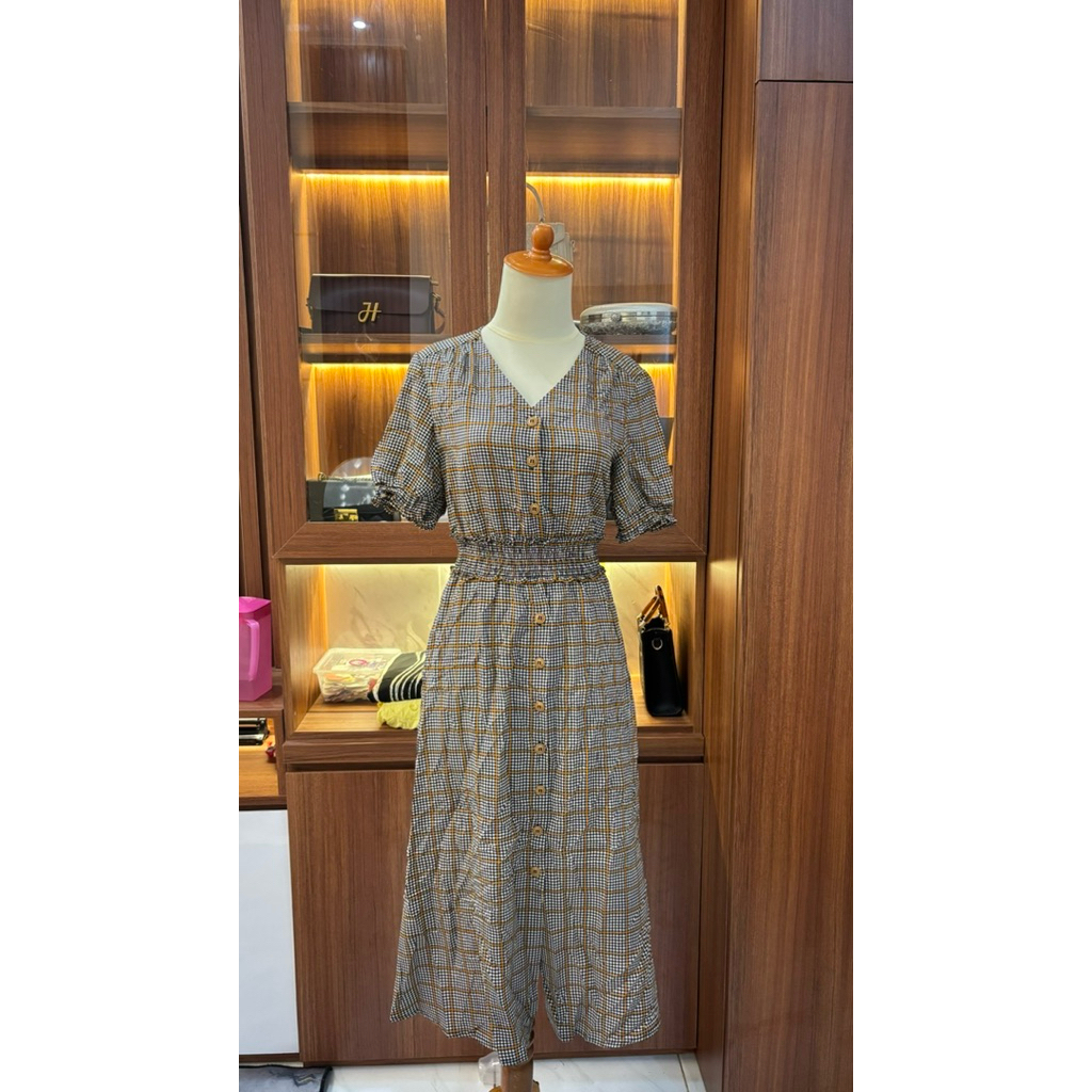 dress katun korea