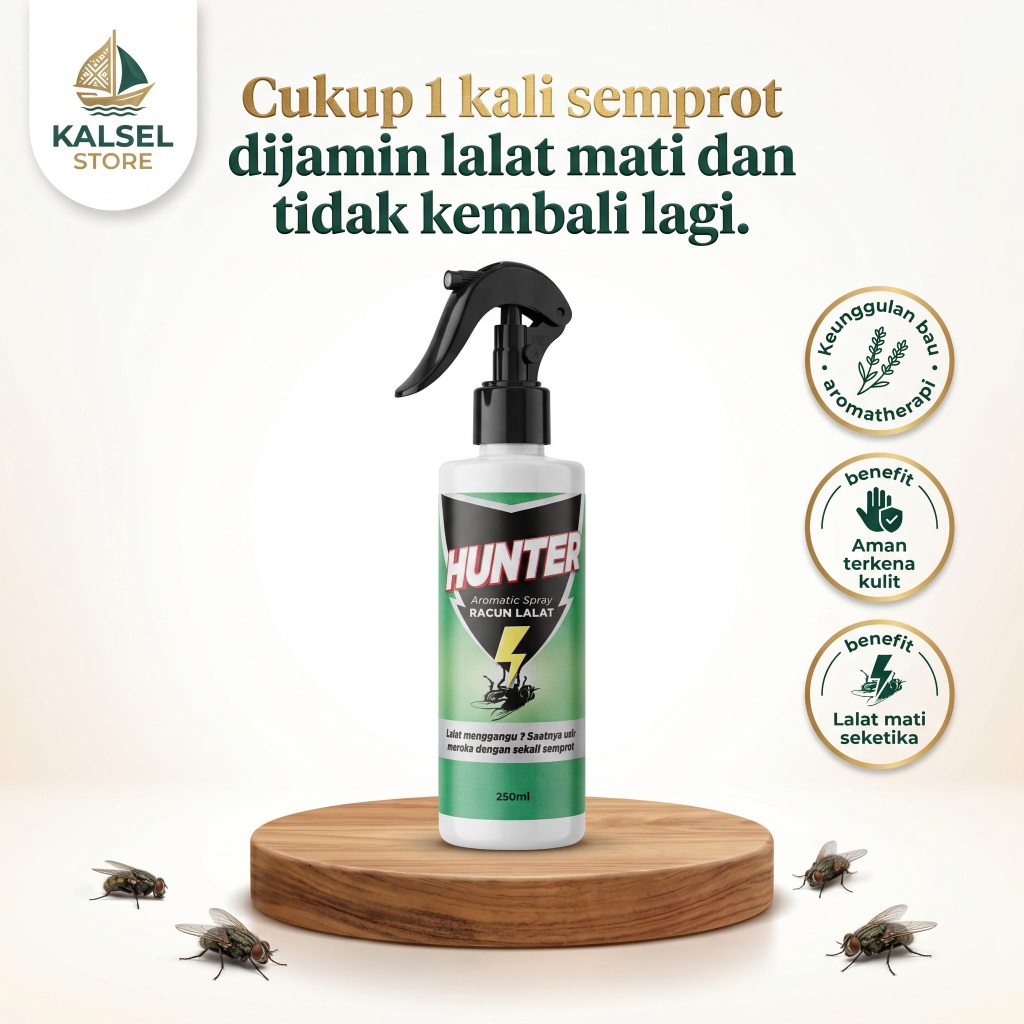 HUNTER RACUN SEMPROT PEMBUNUH PEMBASMI HAMA LALAT RACUN LALAT SEMPROT PEMBUNUH PEMBASMI LALAT RAYAP 