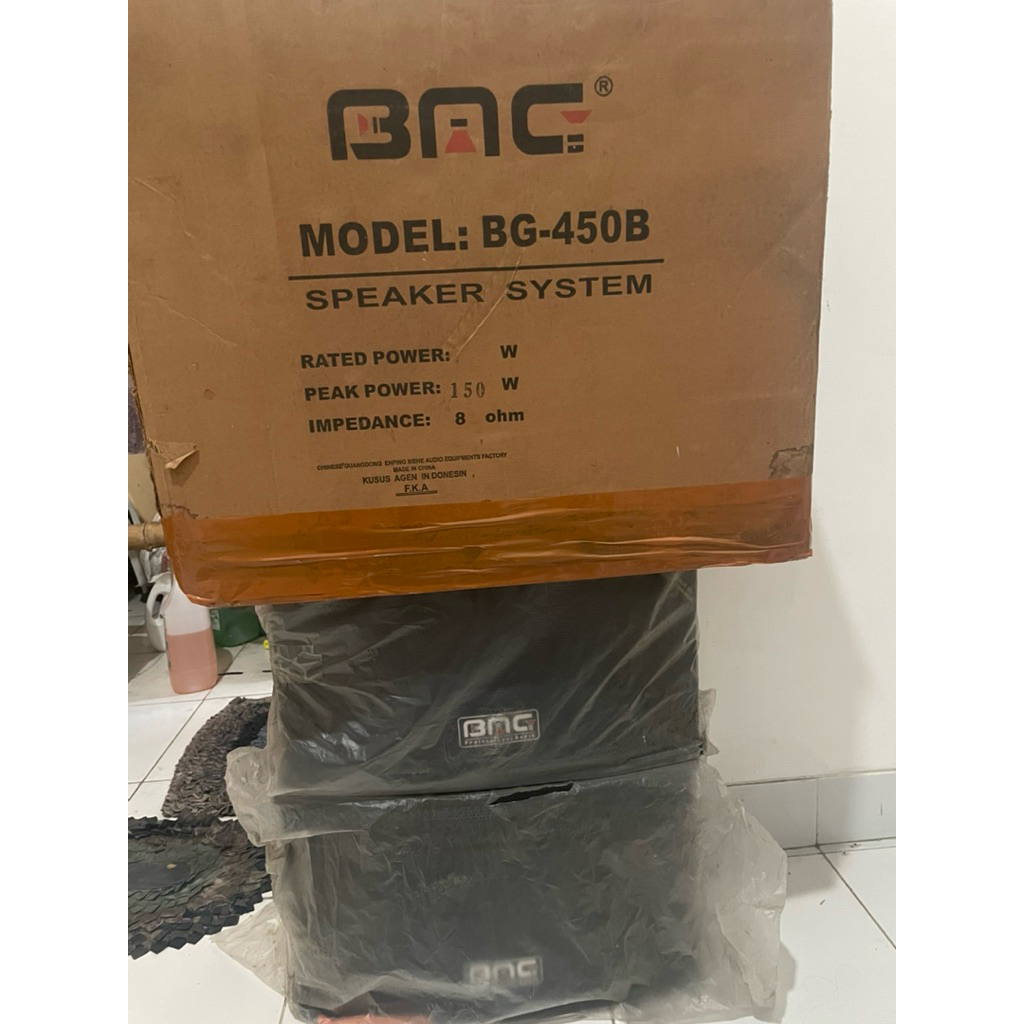 CUCI GUDANG  SPEAKER SALON PASIF BMG 150 watt 8ohm isi 2 BG-450B