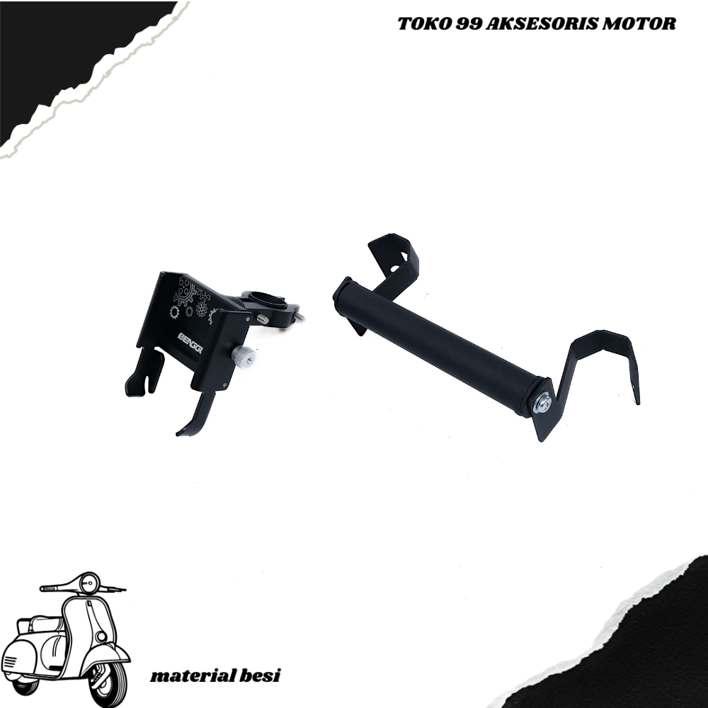 PAKET HOLDER GPS HP CBR 250 RR PHONE HOLDER BG ALUMUNIUM STANG MOTOR BRAKET BRACKET BREKET HOLDER HA