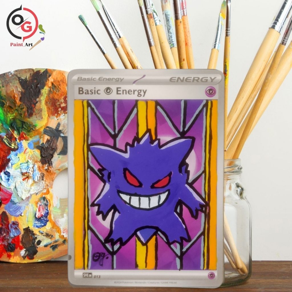 kartu pokemon art gengar
