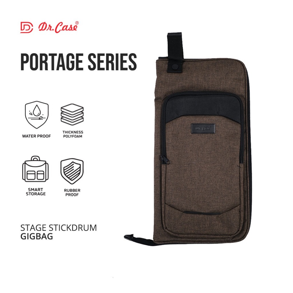 DR.CASE - TAS STICK STAGE DRUM STAGE - COKLAT - GIGBAG STICK