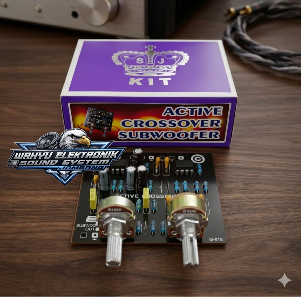 Kit Crossover Aktif 2WAY Subwoofer Adjustable / Cross Over Aktif 2 WAY