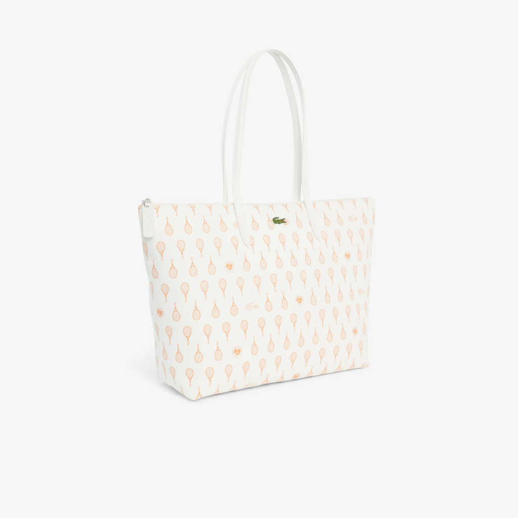 LACOSTE tas wanita tote bag resleting motif shopping bag kasual daily laptop 15 inch