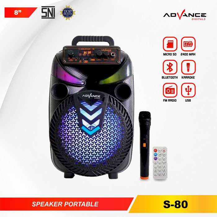 Advance S80 Speaker Bluetooth Portable