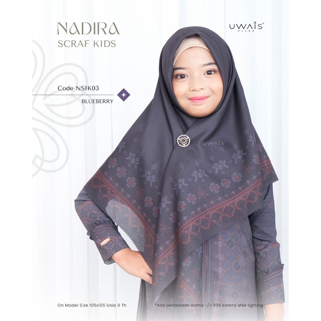 Hijab Segi Empat Nadira Scarf Anak Uwais Hijab