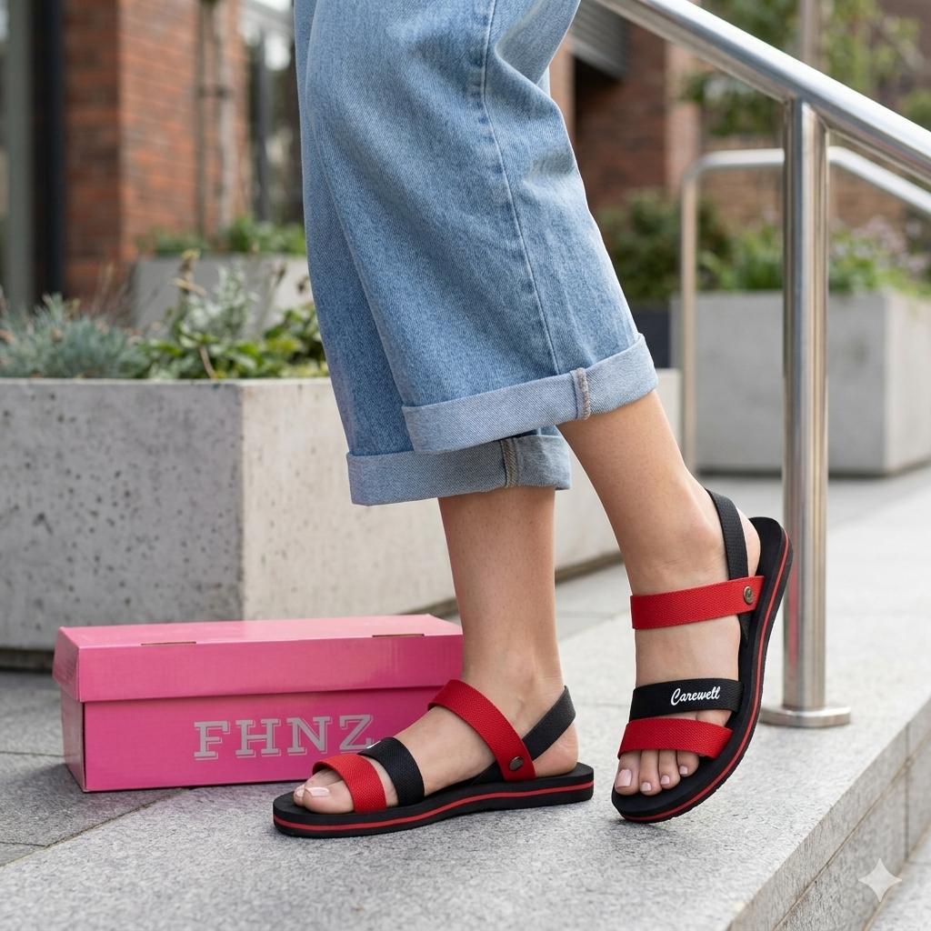 Sandal Gunung Wanita / Sandal Wanita Karet Tali Elastis / Sandal Gunung Wanita Sol Karet Anti Licin