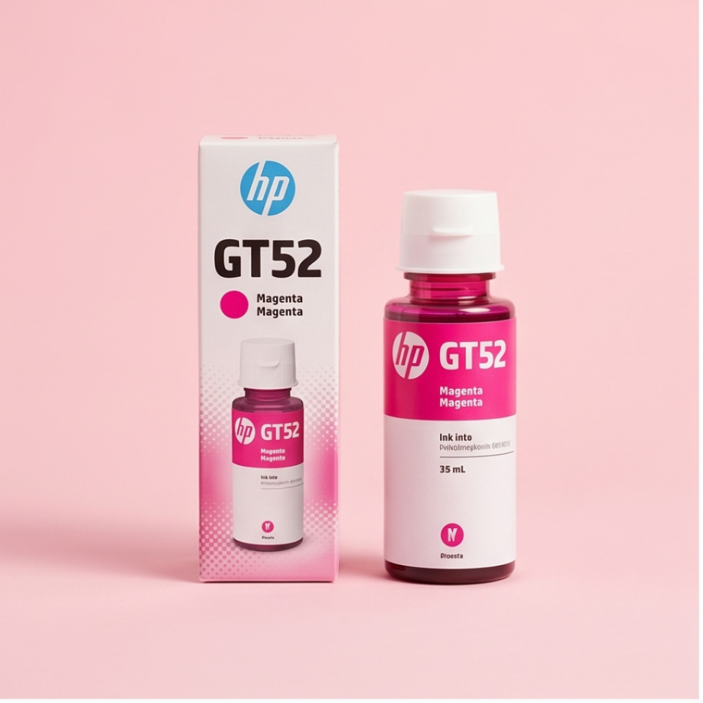 Catridge HP GT52 Magenta Original Tinta Printer Botol Merah 70ML M0H55AA Hasil Cetak Sempurna Asli