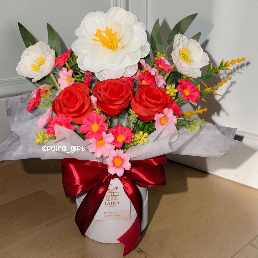 BLOOM BOX FLOWER | KADO ULTAH | KADO ANNIVERSARY | KADO GRAND OPENING | FREE PACKING KARDUS BUBBLEWR